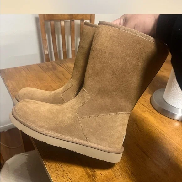 Ugg Cozy Tan Suede Boots - Picture 2 of 4